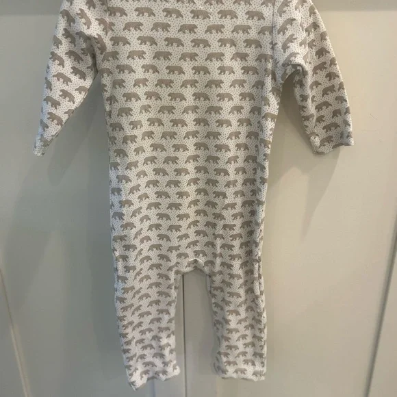 Lila and Hayes Adorable Bear Print Kids One Piece! 9-12 month Pima cotton! - Picture 3 of 5